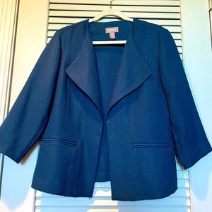 Chicos Blue Open Blazer / Jacket